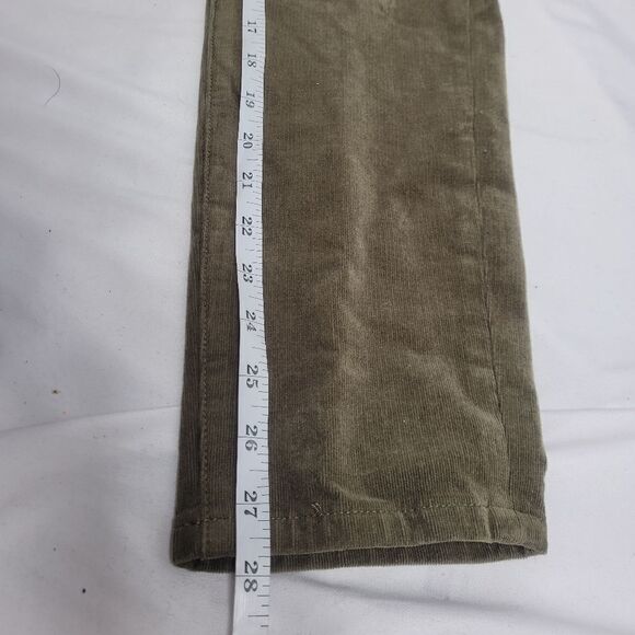 ANTHROPOLOGIE Pilcro and the Letterpress green high rise skinny corduroy pant 32 - Picture 9 of 10